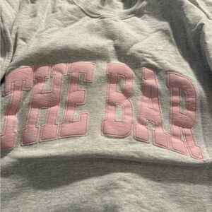 The Bar grey and pink sweatshirt. Worn once.